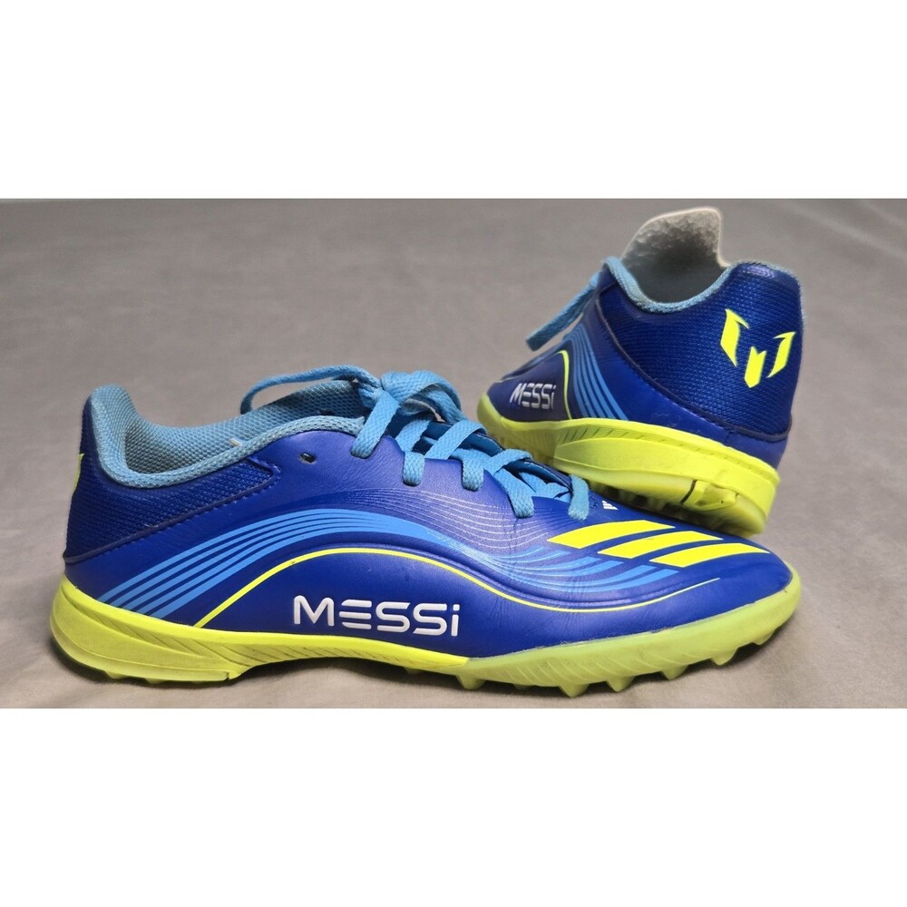 adidas X Crazfast Messi Club Youth Size 4 Indoor Soccer Shoes Blue
